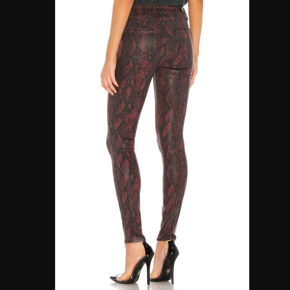 NWT Revolve x Paige Hoxton Super Skinny pant - Red Snake - Picture 2 of 16